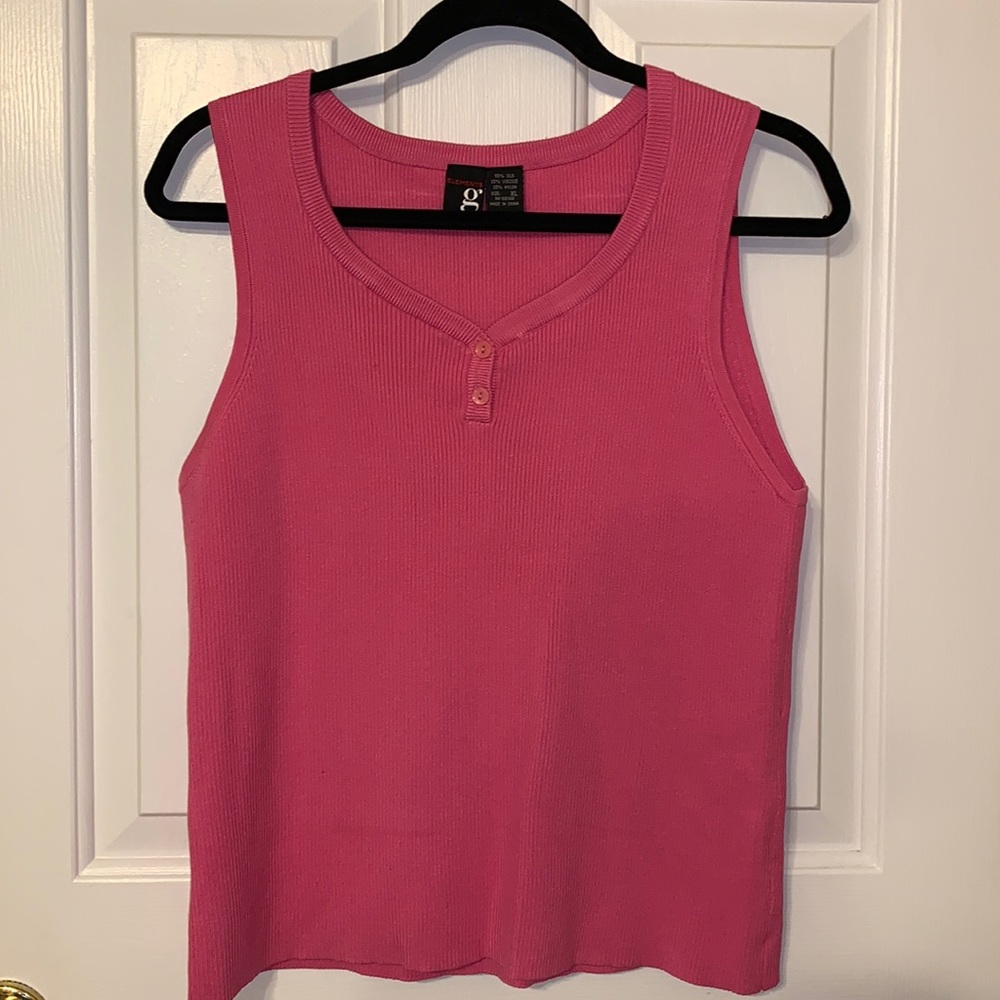 ELEMENTS G SLEEVELESS SWEATER V-NECK